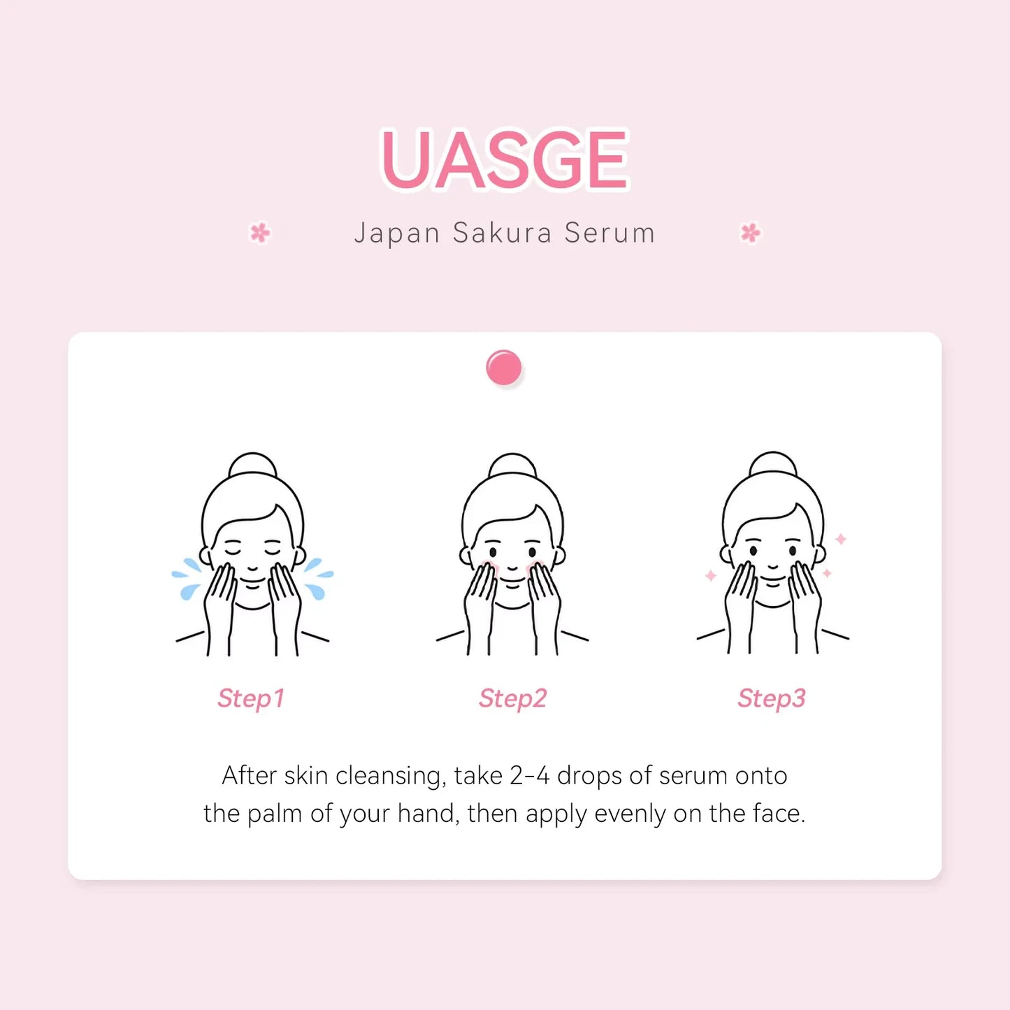 Sakura Whitening Face Serum anti Aging Fade Fine Lines Tighten Pores Improve Melanin Pigment Dull Moisturizer Brighten Skin Care