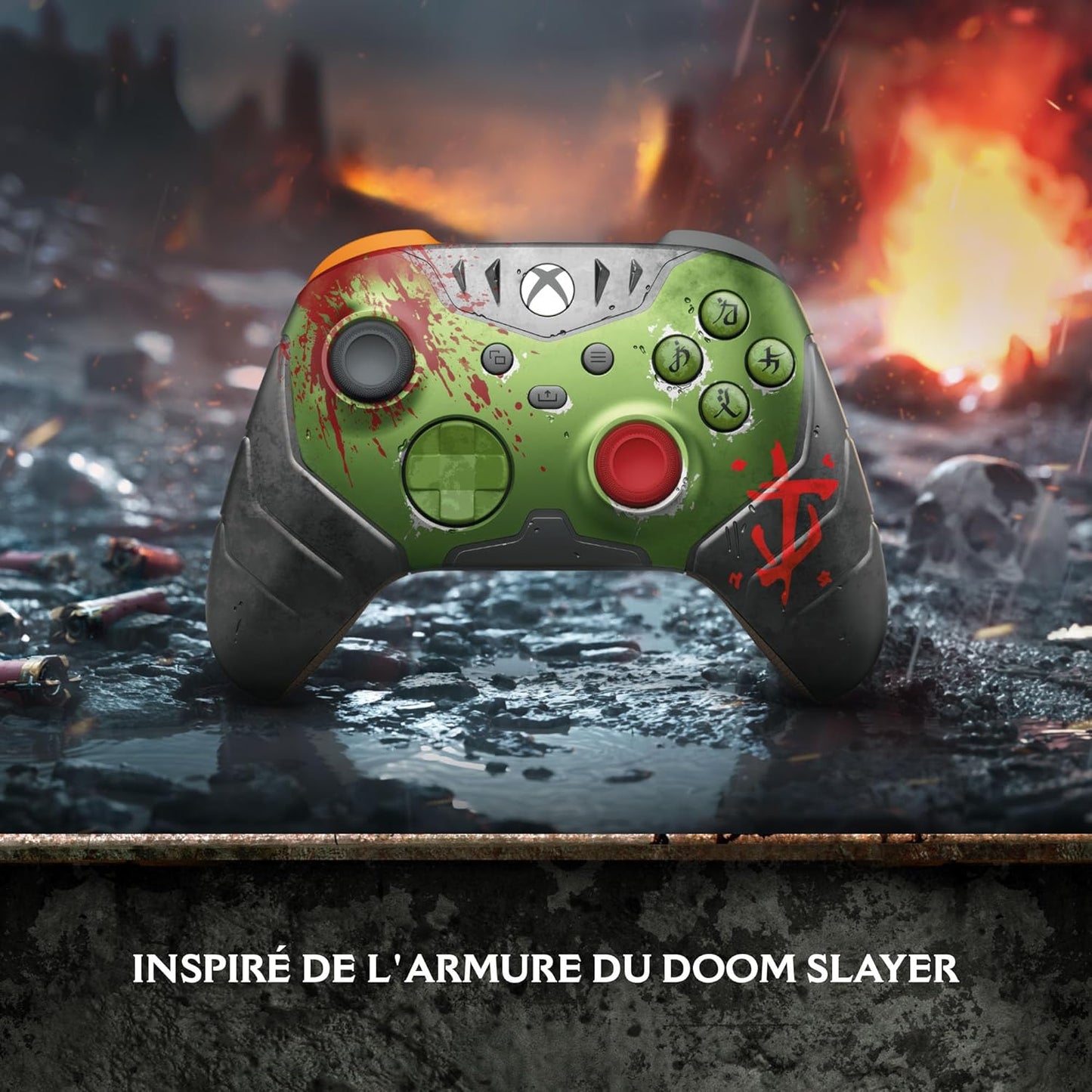 Manette Sans Fil – DOOM : the Dark Ages Edition Limitée Pour Series X|S, One, PC Et Appareils Compatibles Cloud