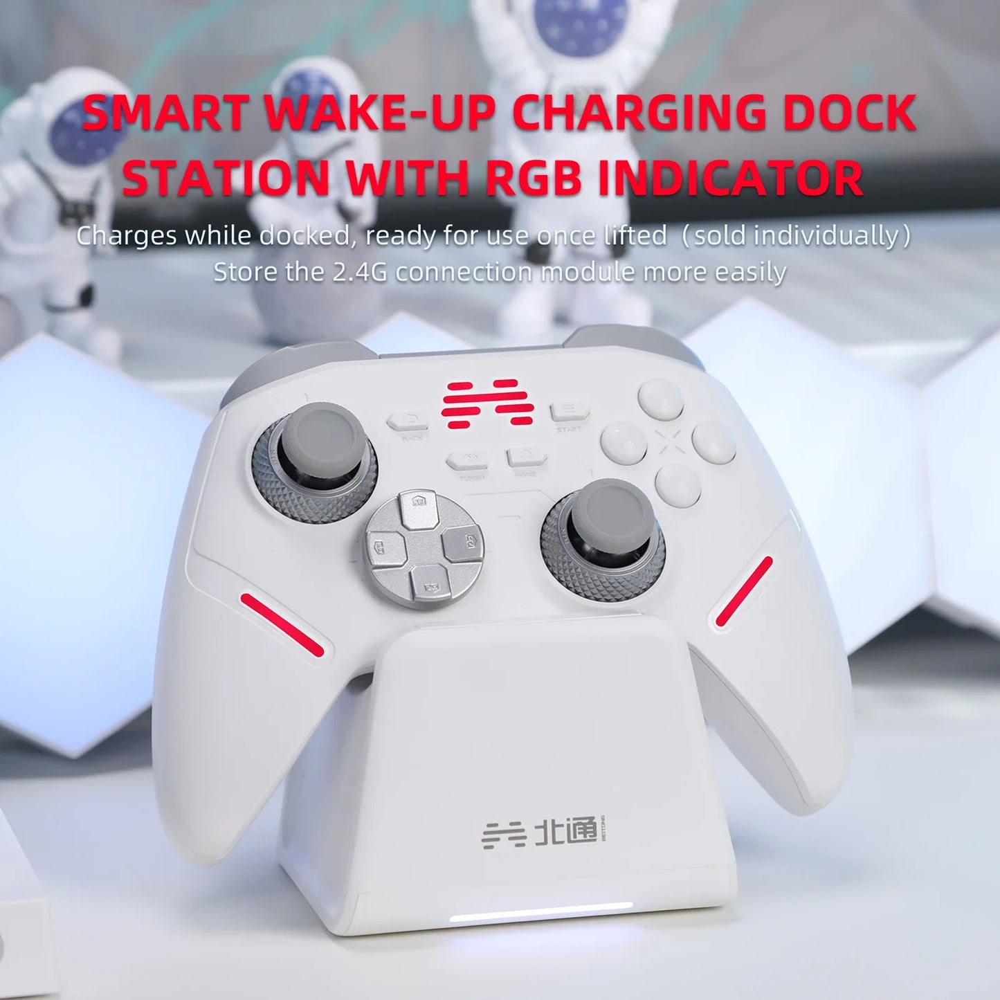 Kunpeng 40 KP40 Elite Wireless Game Controller, TMR Joysticks Triggers Bluetooth Gamepad for PC Nintendo Switch Mobile