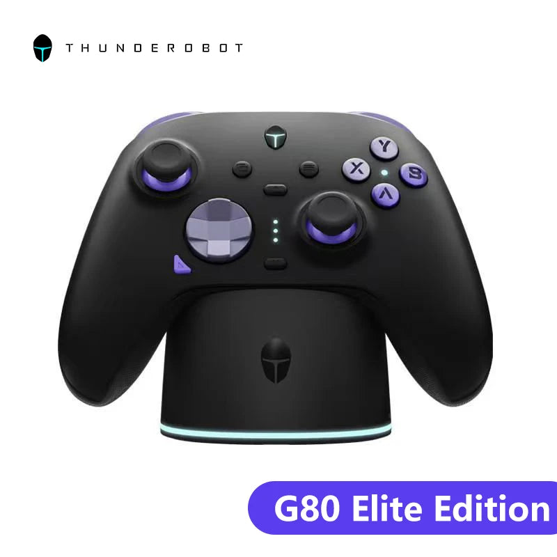 New G80 Ultimate Gamepad Wired/2.4G/Bluetooth Tri-Mode for NS Quad Motor Hall Joystick Custom Gaming Controller