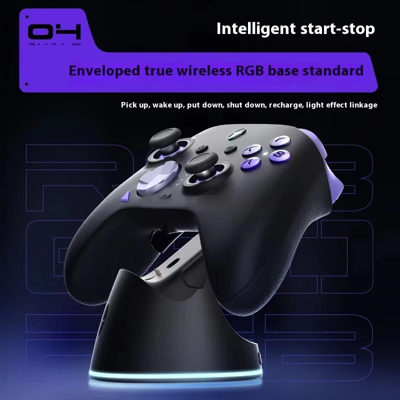 New G80 Ultimate Gamepad Wired/2.4G/Bluetooth Tri-Mode for NS Quad Motor Hall Joystick Custom Gaming Controller