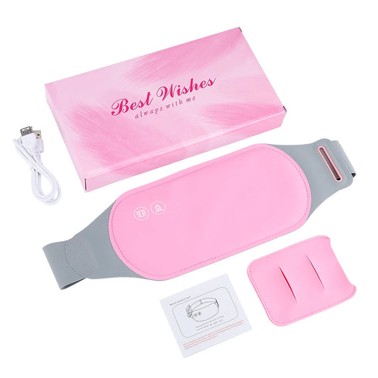 Menstrual Heating Self Massage Heat Period Pain Relief Portable Heating Pad Warming Belt Thermal Massager Stomach Heating Belt