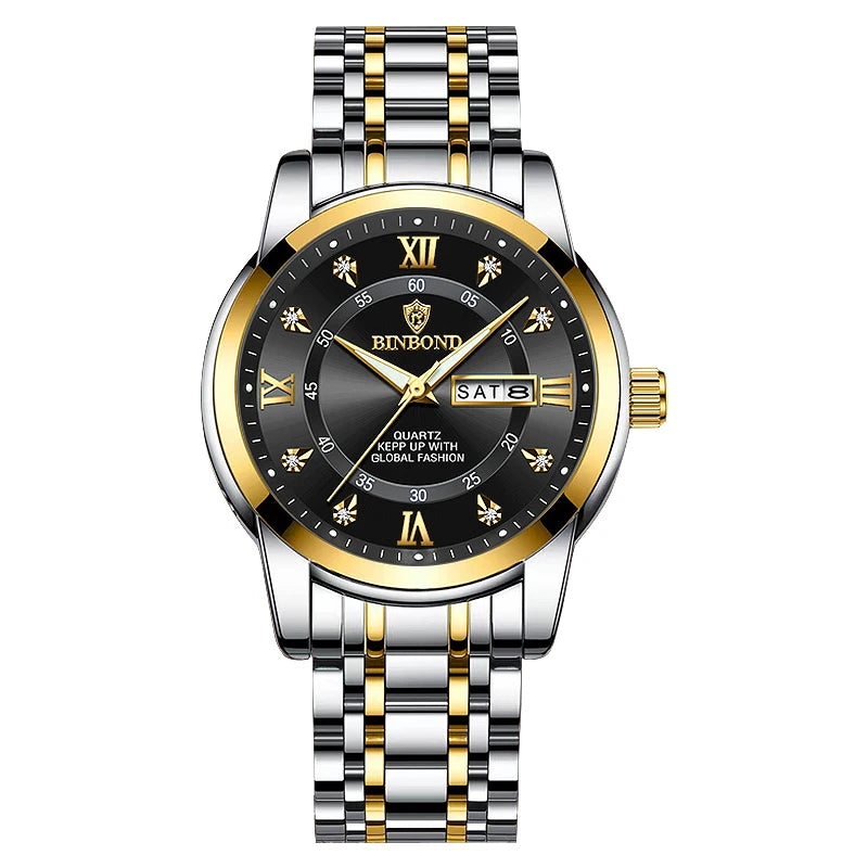 2024 New Men Watch Business Man Luxury Watch Automatic Watches Mens Luminous Waterproof Fashion Quartz Wristwatches Montre Homme