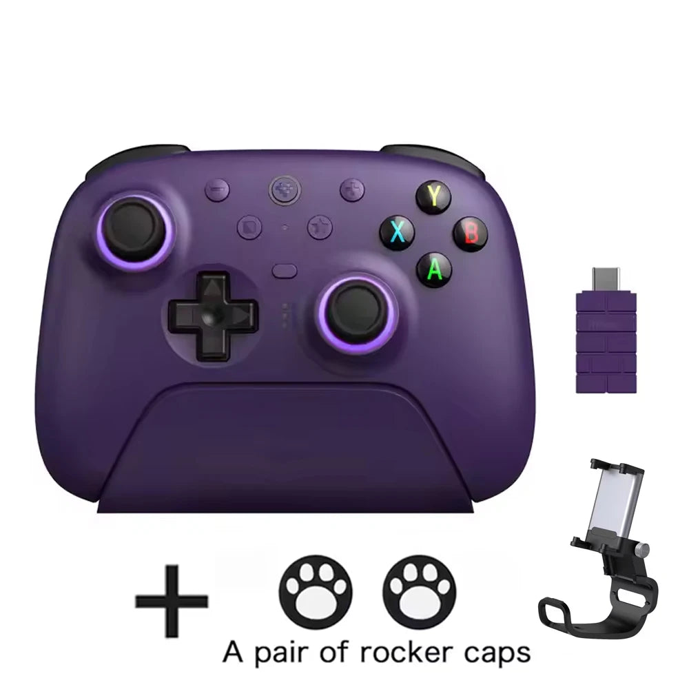 New 8Bitdo Ultimate 2 Wireless Controller Gamepad with 8Speed Exclusive Technology TMR RGB Lighting Joysticks for PC Android