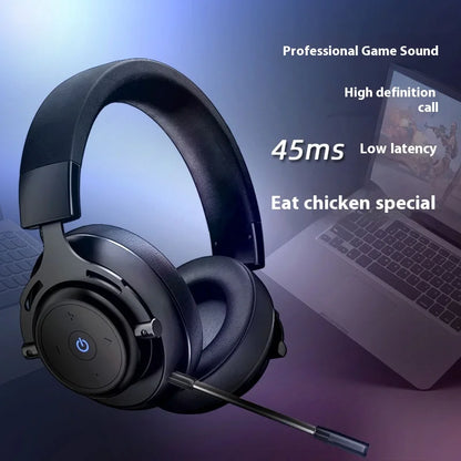 Abingo Bt602.4G Gaming Earphones Head Mounted 7.1 Channel Computer Pubg Wireless Bluetooth Earphones Music Gaming Universal