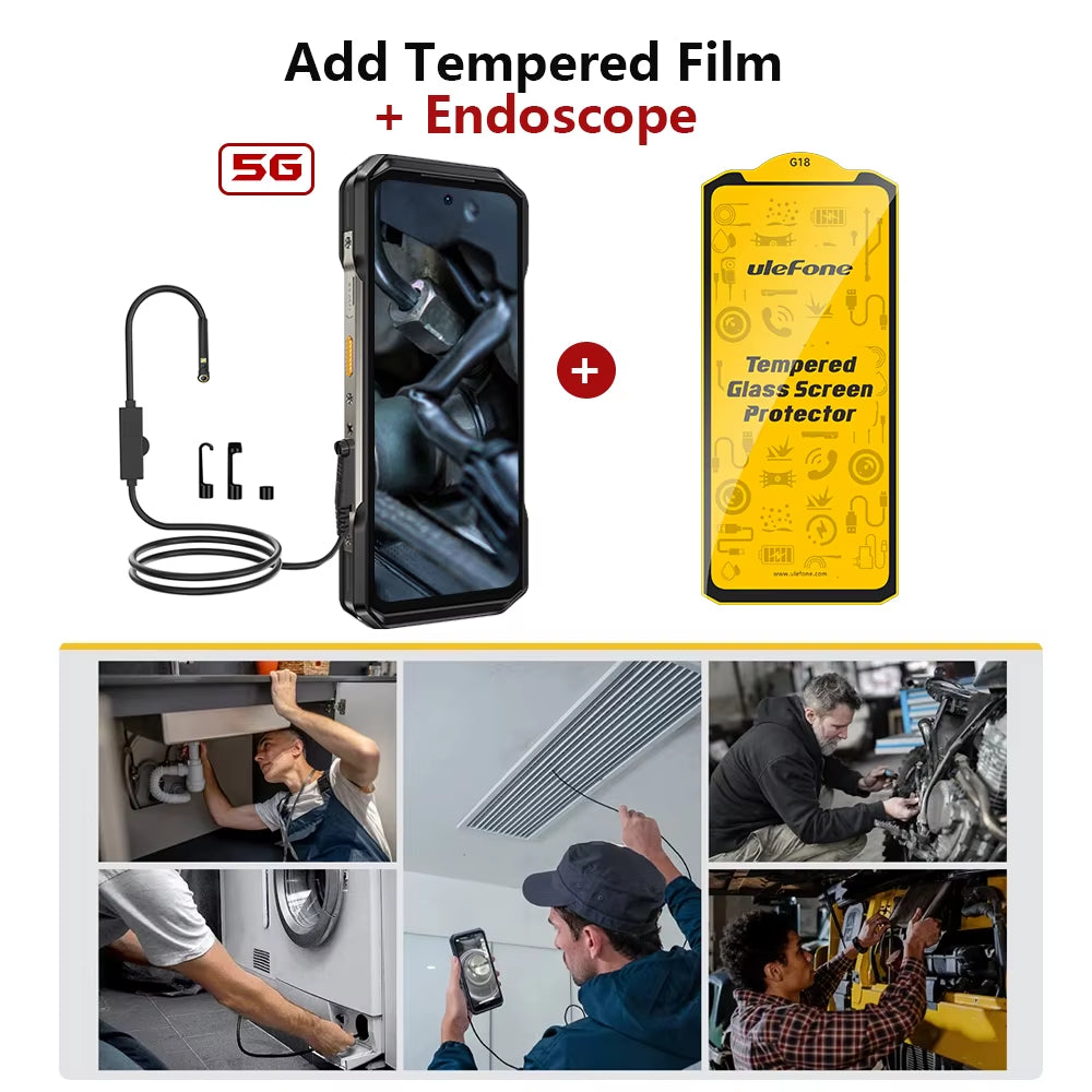 Armor 27T Pro 5G Rugged Phone 10600Mah Android 14 Smartphone 50MP+64MP Night Camera 6.78" 120Hz 24GB+256GB NFC Mobile