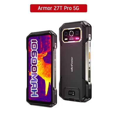 Armor 27T Pro 5G Rugged Phone 10600Mah Android 14 Smartphone 50MP+64MP Night Camera 6.78" 120Hz 24GB+256GB NFC Mobile