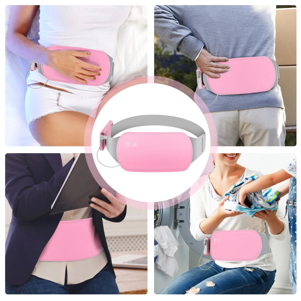 Menstrual Heating Self Massage Heat Period Pain Relief Portable Heating Pad Warming Belt Thermal Massager Stomach Heating Belt