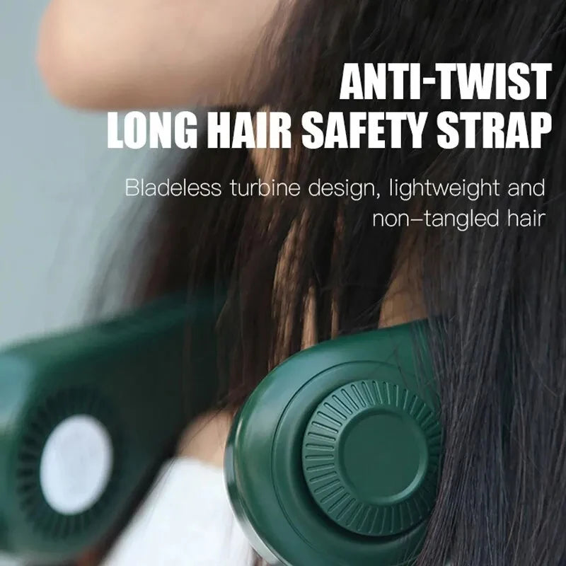 Xiaomi Neck Hanging Fan Bladeless Usb Charging 360 Degree Fan High Wind Power Portable Cooling Neckband Fan Air Outlets 4000Mah