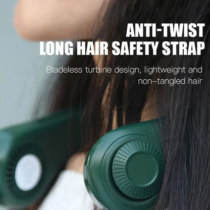 Xiaomi Neck Hanging Fan Bladeless Usb Charging 360 Degree Fan High Wind Power Portable Cooling Neckband Fan Air Outlets 4000Mah