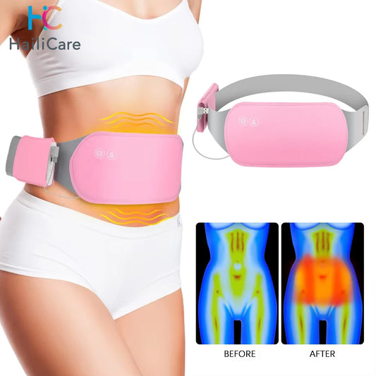 Menstrual Heating Self Massage Heat Period Pain Relief Portable Heating Pad Warming Belt Thermal Massager Stomach Heating Belt
