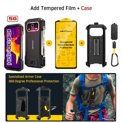 Armor 27T Pro 5G Rugged Phone 10600Mah Android 14 Smartphone 50MP+64MP Night Camera 6.78" 120Hz 24GB+256GB NFC Mobile