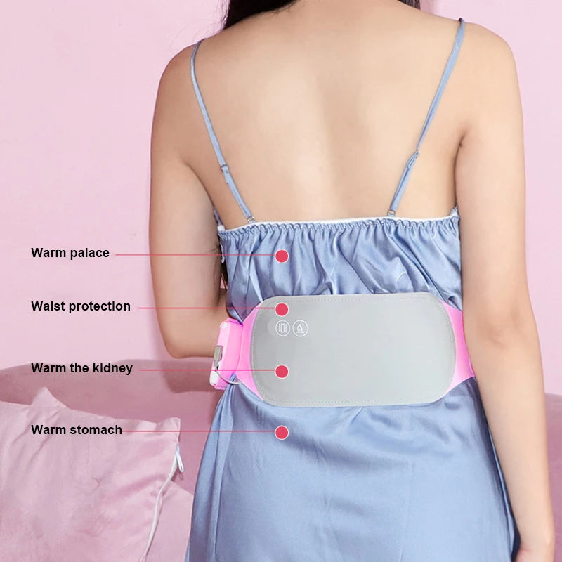 Heating Belt Menstrual Cramps Relief Period Pain Electric Warming Belts for Women Feminine Hygiene Product Tk-Ing Fomentation