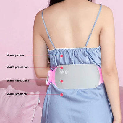 Heating Belt Menstrual Cramps Relief Period Pain Electric Warming Belts for Women Feminine Hygiene Product Tk-Ing Fomentation