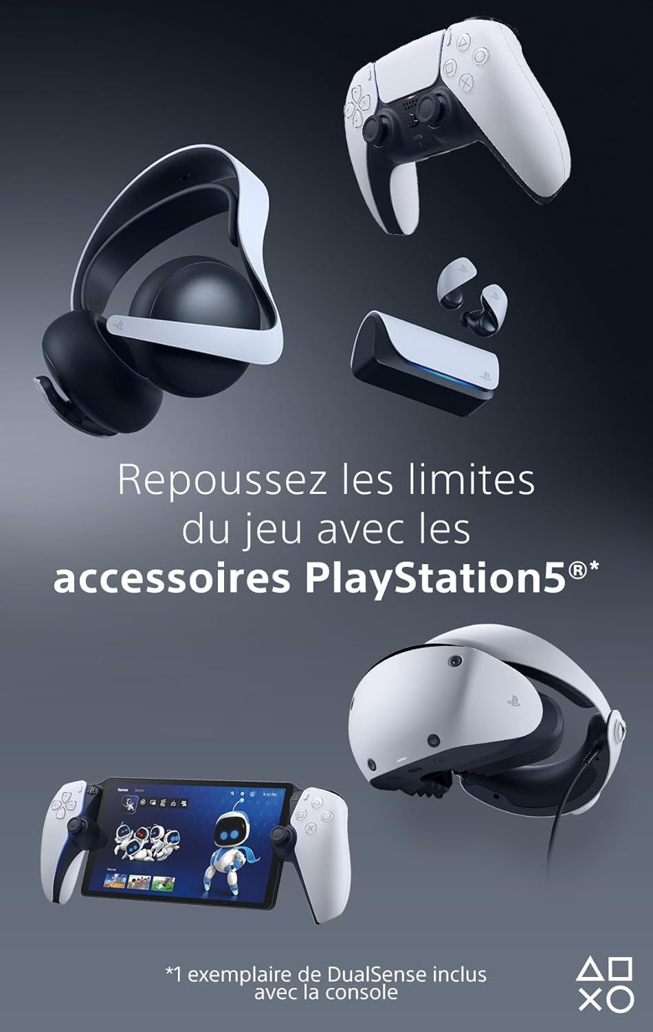 Sony, Lecteur À Distance Portal, Pour Console 5, Couleur : Blanche