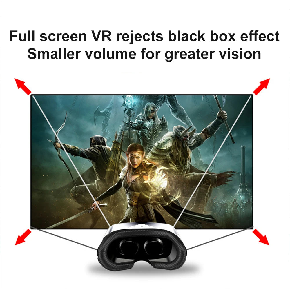 VR Shinecon Virtual Reality Glasses VR Glasses Stereo Helmet Headset with Remote Control 3D Virtual World for IOS Android New