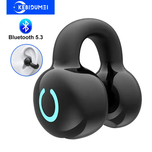 Bluetooth 5.3 Earphone Ear Clip Headphones TWS Wireless Headset Hifi Stereo Noise Reduction Earbud for Xiaomi Iphone Samsung