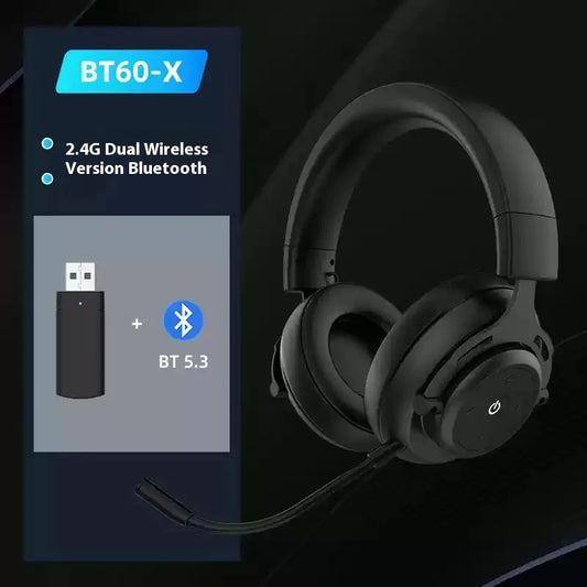 Abingo Bt602.4G Gaming Earphones Head Mounted 7.1 Channel Computer Pubg Wireless Bluetooth Earphones Music Gaming Universal