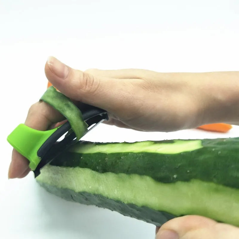 Creative Fruit Peeler Double Finger Blade Slicer Grater Vegetable Parer Cutter Cucumber Potato Tomato Zester Kitchen Tools