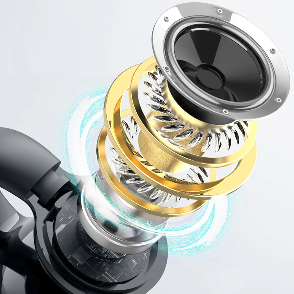Bluetooth 5.3 Earphone Ear Clip Headphones TWS Wireless Headset Hifi Stereo Noise Reduction Earbud for Xiaomi Iphone Samsung