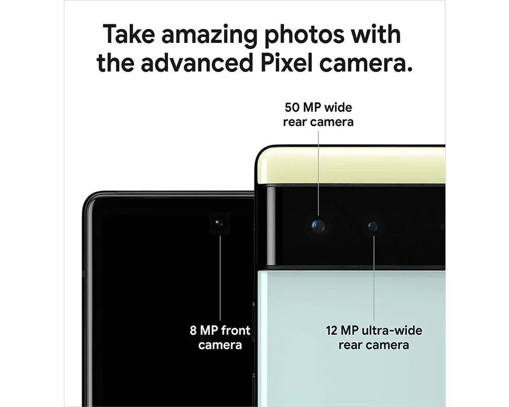 Pixel6 5G Smartphone CPU  Tensor Battery Capacity 4614Mah 50MP Cameraoriginal Used Phone