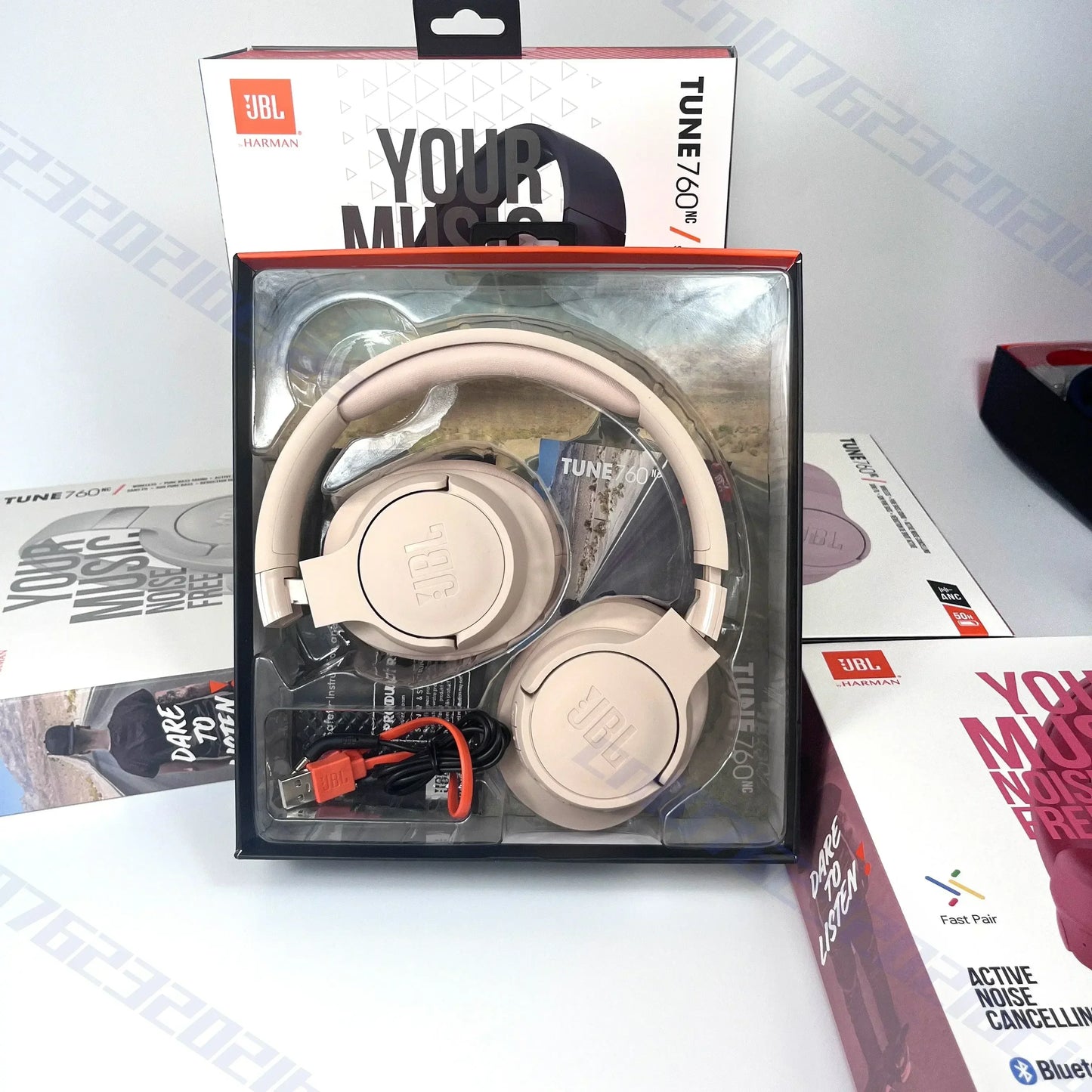 Original  Tune 760NC Foldable Over-Ear Wireless Headphones with Active Noise Cancellation  T760NC Sports Headset