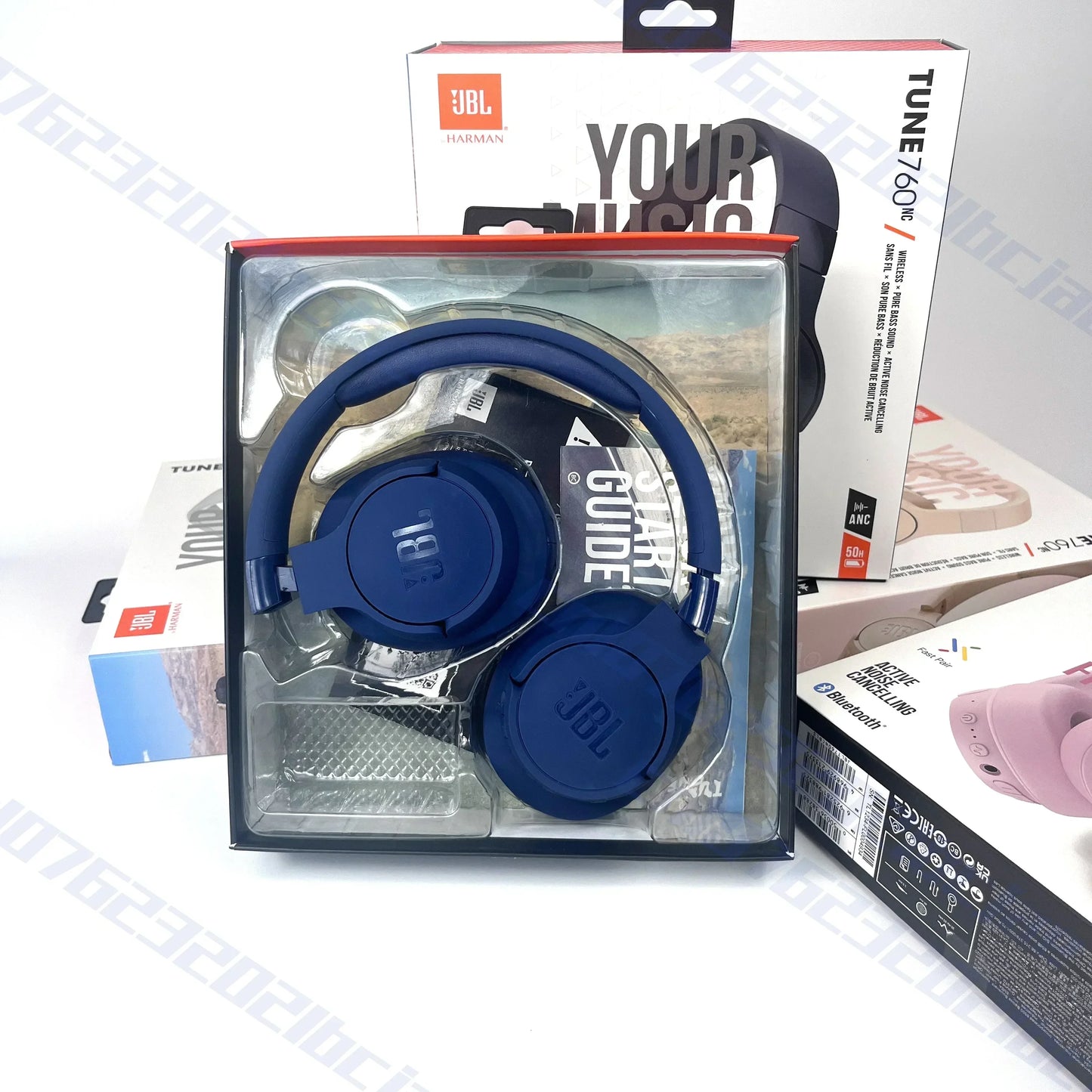 Original  Tune 760NC Foldable Over-Ear Wireless Headphones with Active Noise Cancellation  T760NC Sports Headset