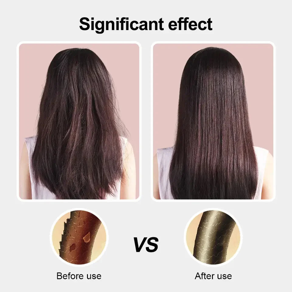 Wireless Hair Straightener Hot Comb Mini Portable USB Rechargeable Ionic Hair Styling Tool