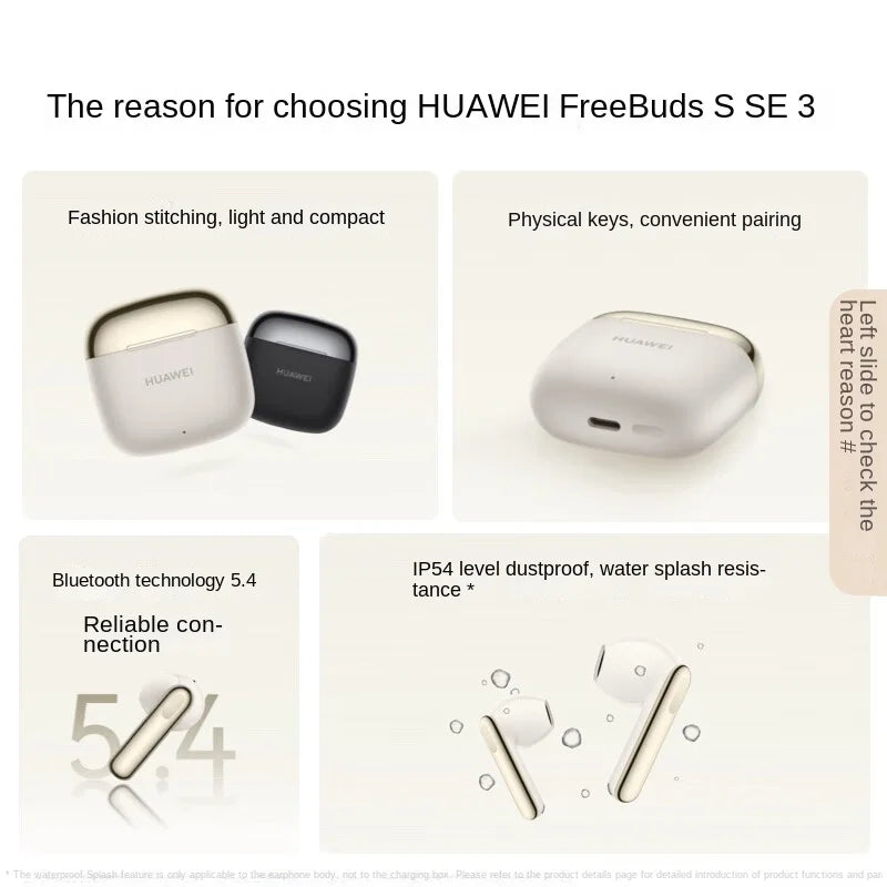 Freebuds SE 3 42 Hours Long Battery Life, Lightweight and Compact Bluetooth 5.4