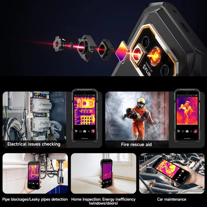 Armor 27T Pro 5G Rugged Phone 10600Mah Android 14 Smartphone 50MP+64MP Night Camera 6.78" 120Hz 24GB+256GB NFC Mobile