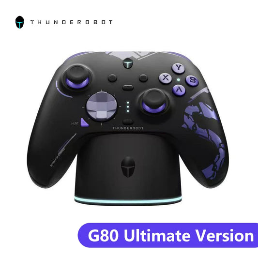 New  G80 Ultimate Gamepad Wired/2.4G/Bluetooth Tri-Mode for NS Quad Motor Hall Joystick Custom Gaming Controller