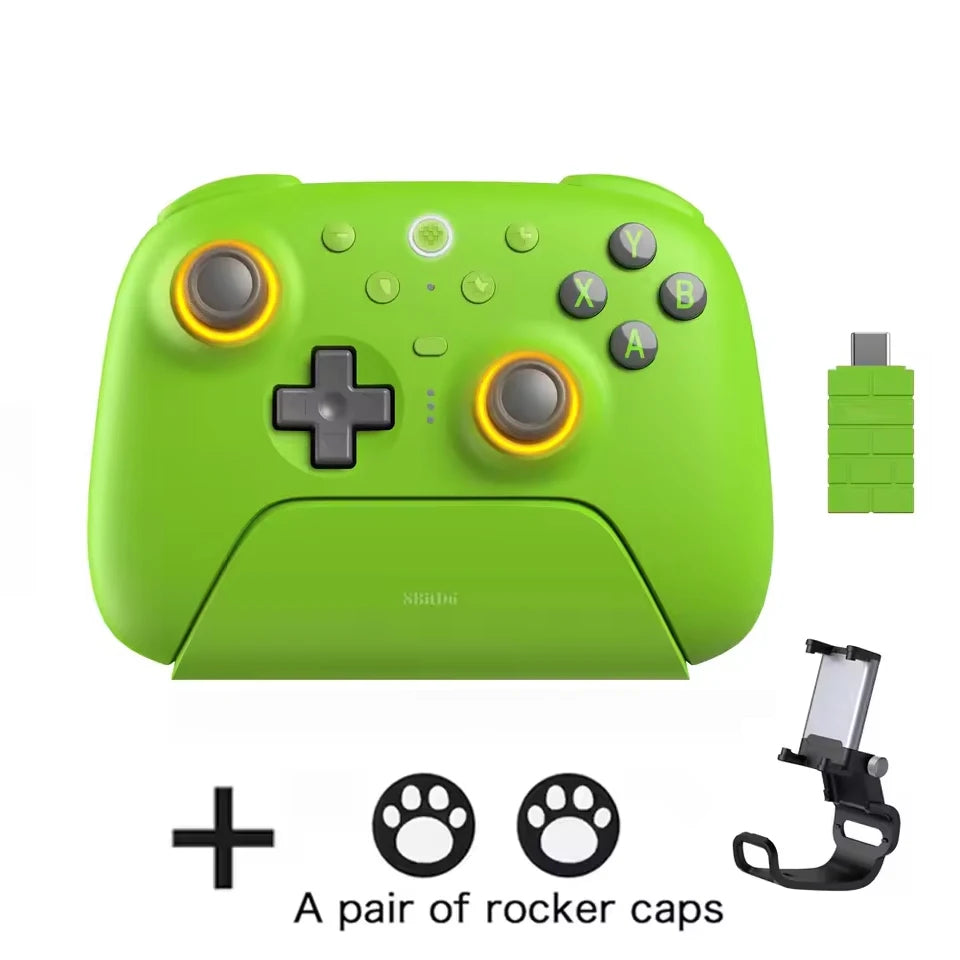 New 8Bitdo Ultimate 2 Wireless Controller Gamepad with 8Speed Exclusive Technology TMR RGB Lighting Joysticks for PC Android