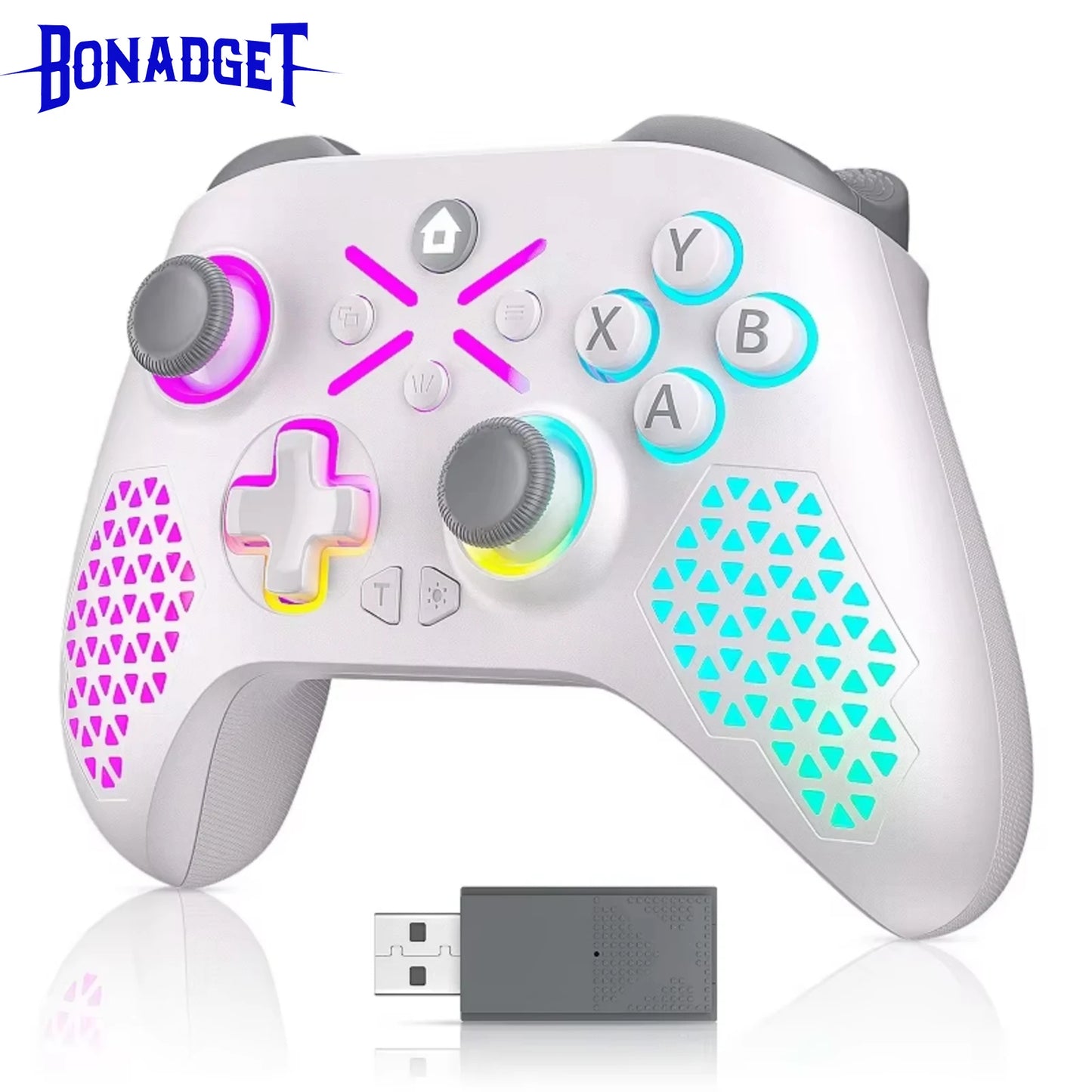 2.4G Controller for Xbox One - Dual Vibration Hall Effect 6-Axis Wireless Gamepad, for Xbox One/Series S/X PC Switch Console
