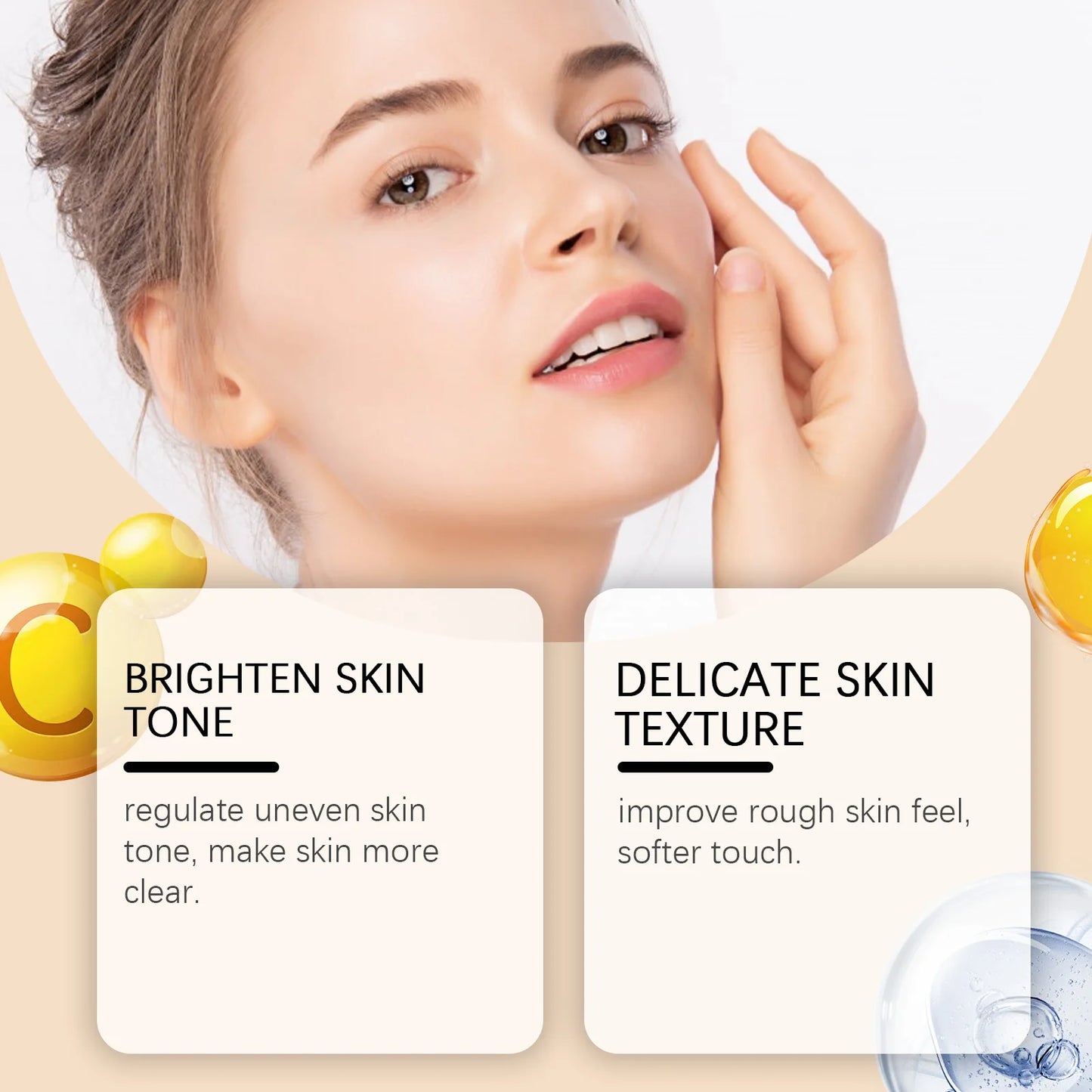 Vitamin C Facial Essence Brightening Skin Tone Antioxidant Remove Dark Spot Repair Dull Anti-Aging Serum Moisturizing Skin Care